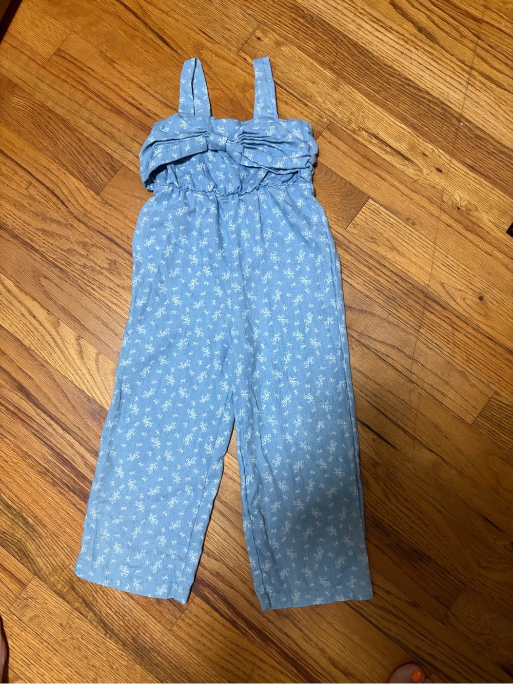 Blue Floral Girls' Jumpsuit - Kids Matching Sets